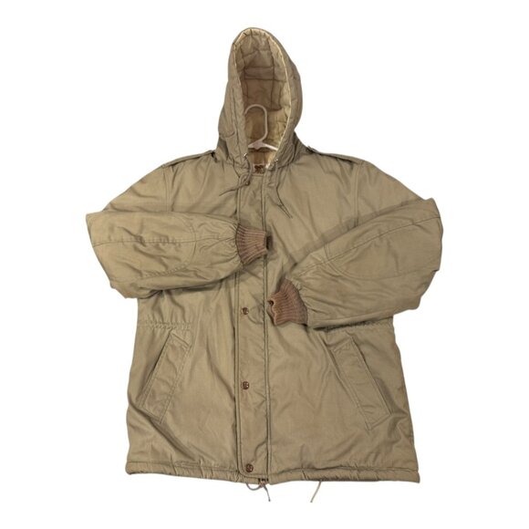 Vintage Lakeland Golani Parka Jacket Size 40 Quilted Lining Talon Zip Hooded